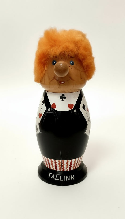 Vintage USSR Salvo Karlsson Wooden Figure (60s-80s)