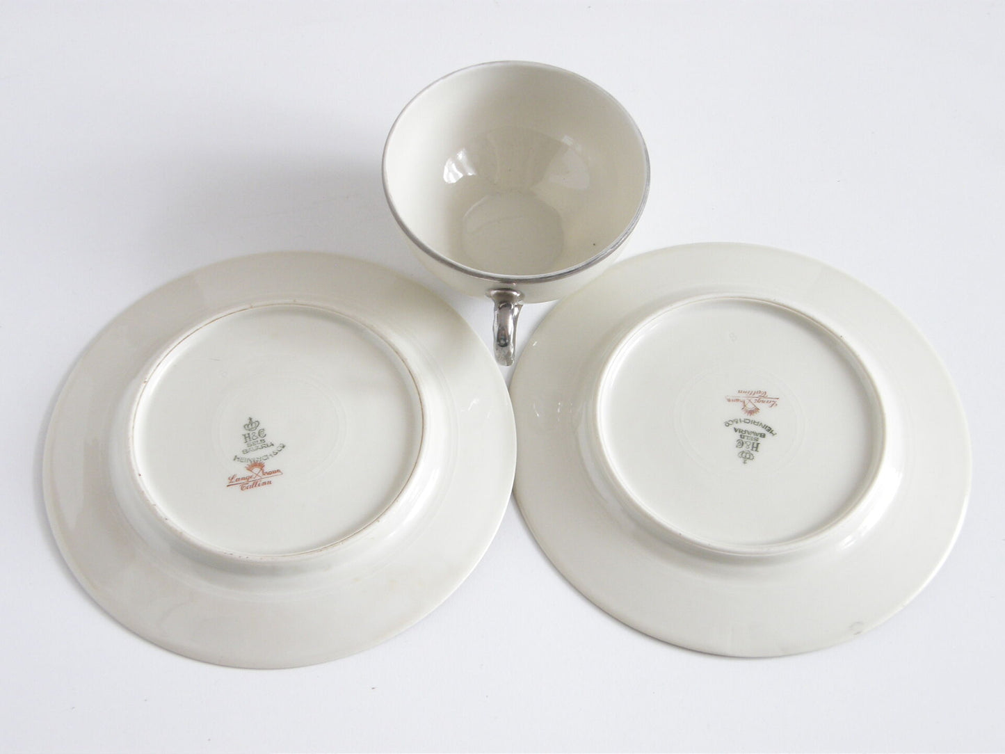 Langebraun beige porcelain tea cup set