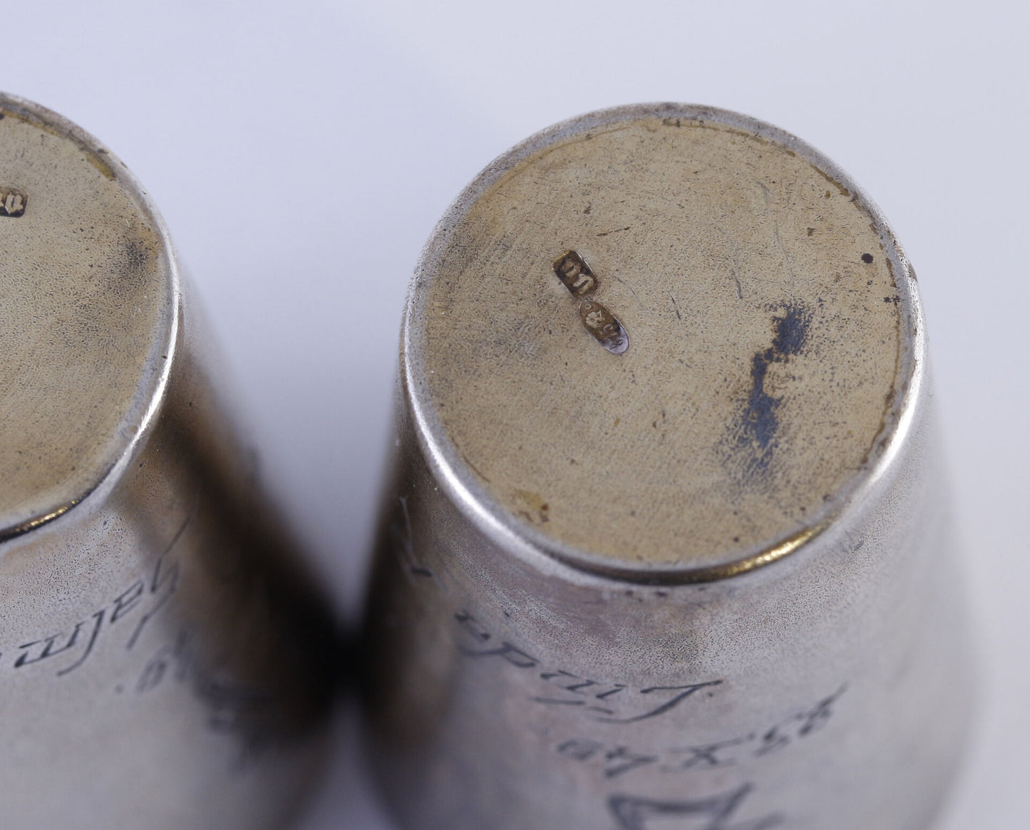 Estonian (first) independence times silver shot glasses with engraving