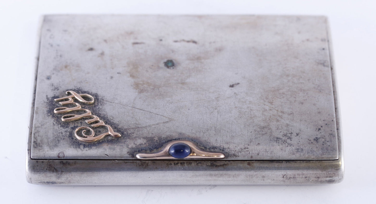 Silver sigarette case "Lully"