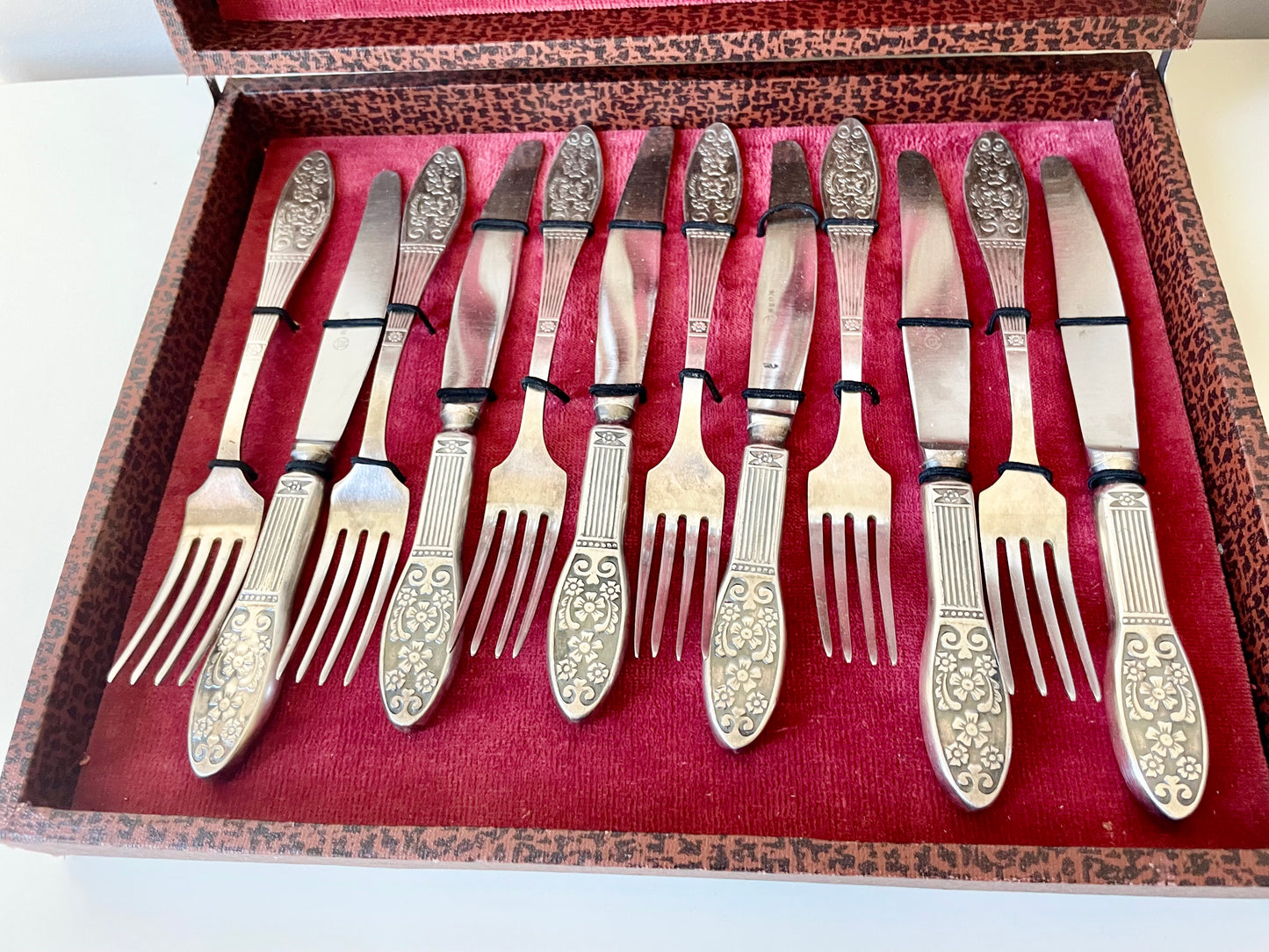 Soviet era new silver tableware set