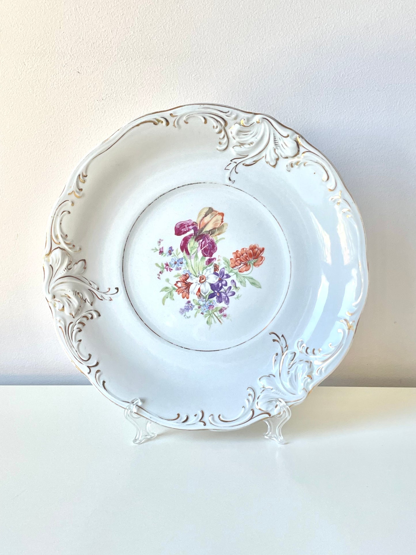 Majestically big plate produced by Riga Porcelain Factory