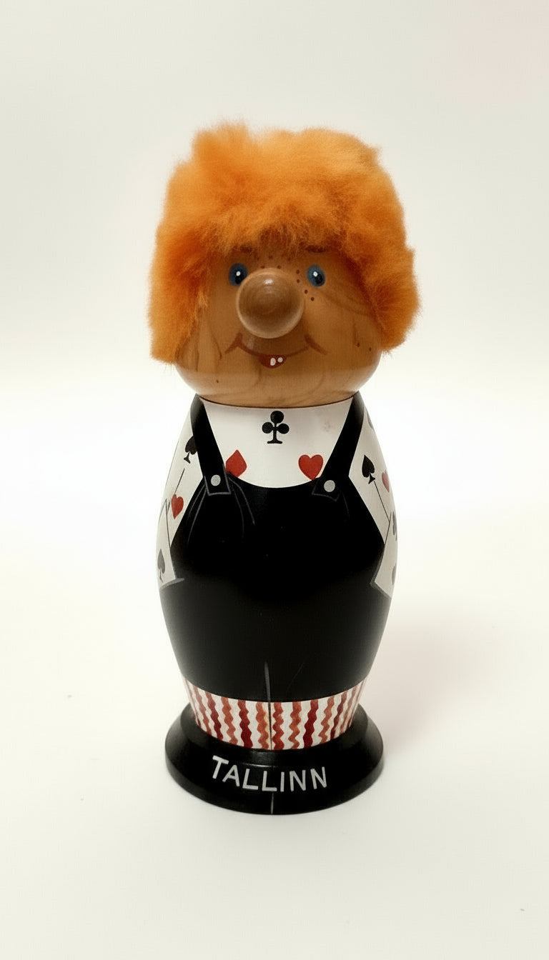 Vintage USSR Salvo Karlsson Wooden Figure (60s-80s)
