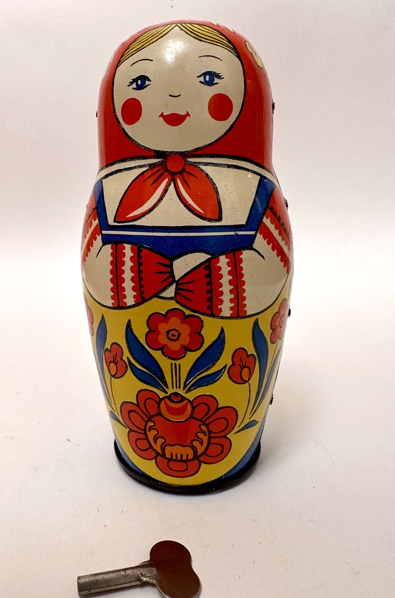 USSR vintage mechanical doll/matryoshka