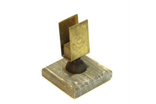 Matchbox stand on the stone foot