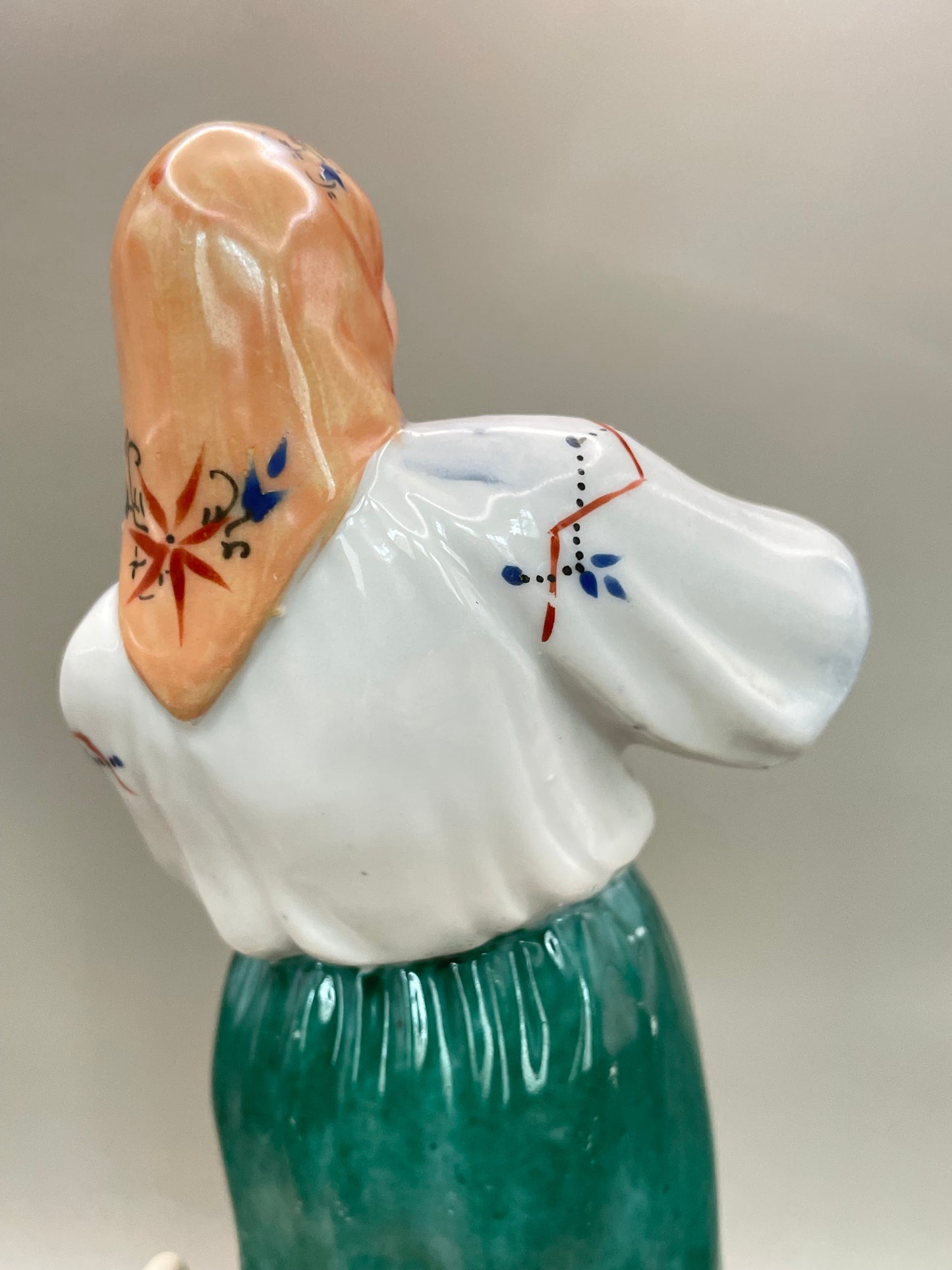 Farm woman with pig figurine by Gorodnitsa from 30ies
