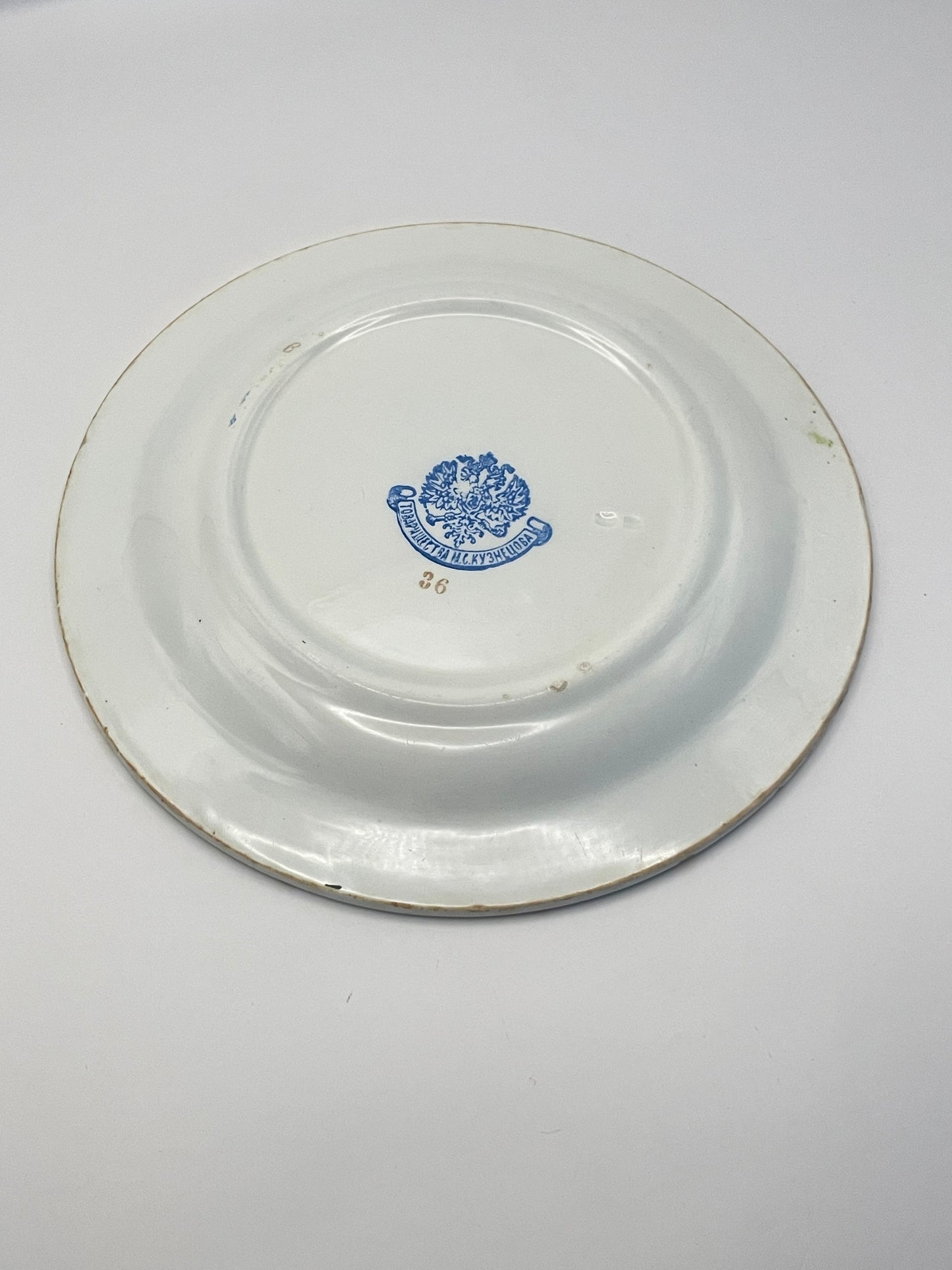 Charming Kuznetsov's fajans plate