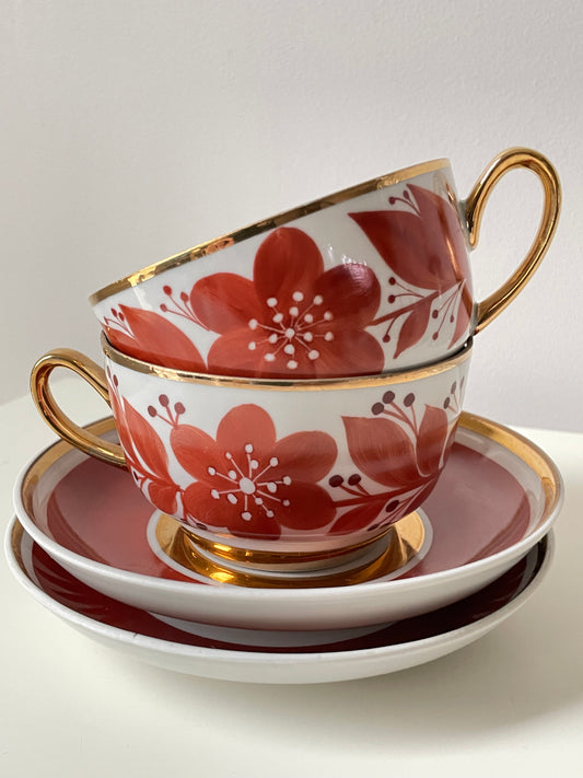 2 Soviet Union times ARS porcelain duos