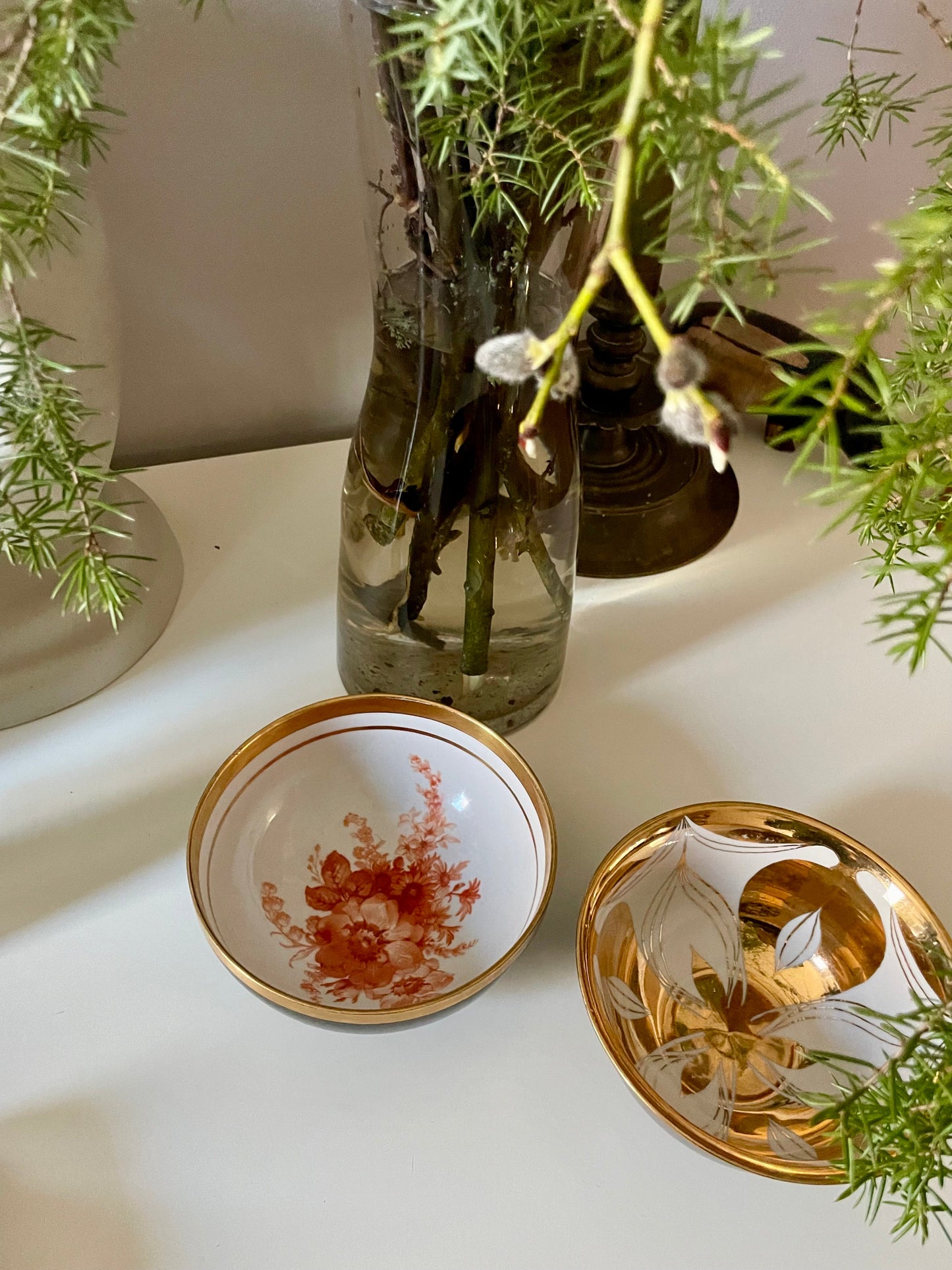 Riga Porcelain Factory bowl with ARS hand-painting