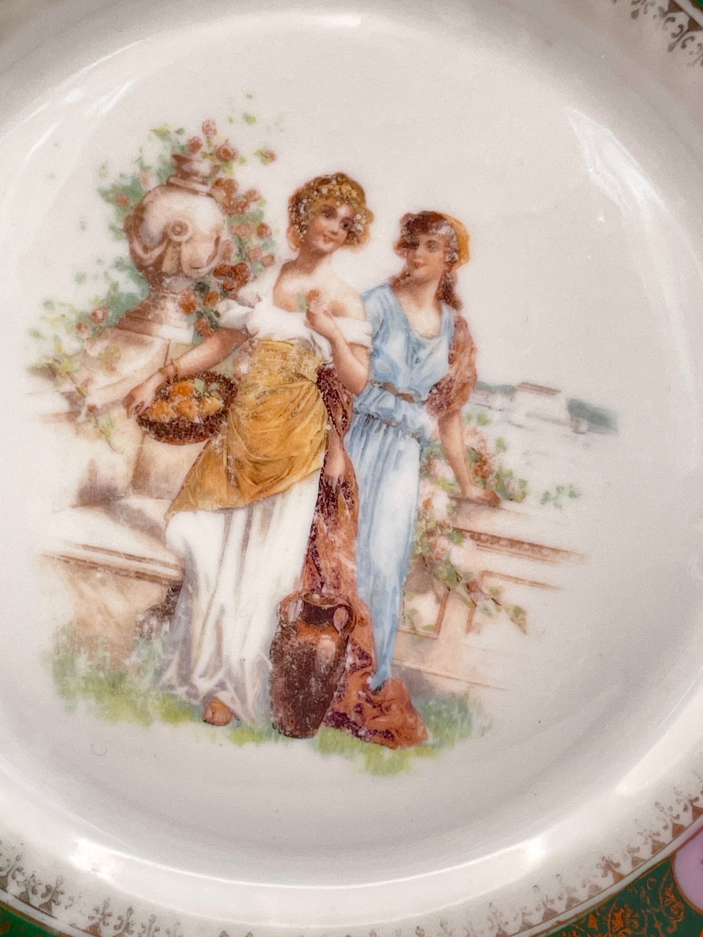 Post-revolution era platter with Vseukrtrest porcelain mark (ex-Kuznetsov’s mark)