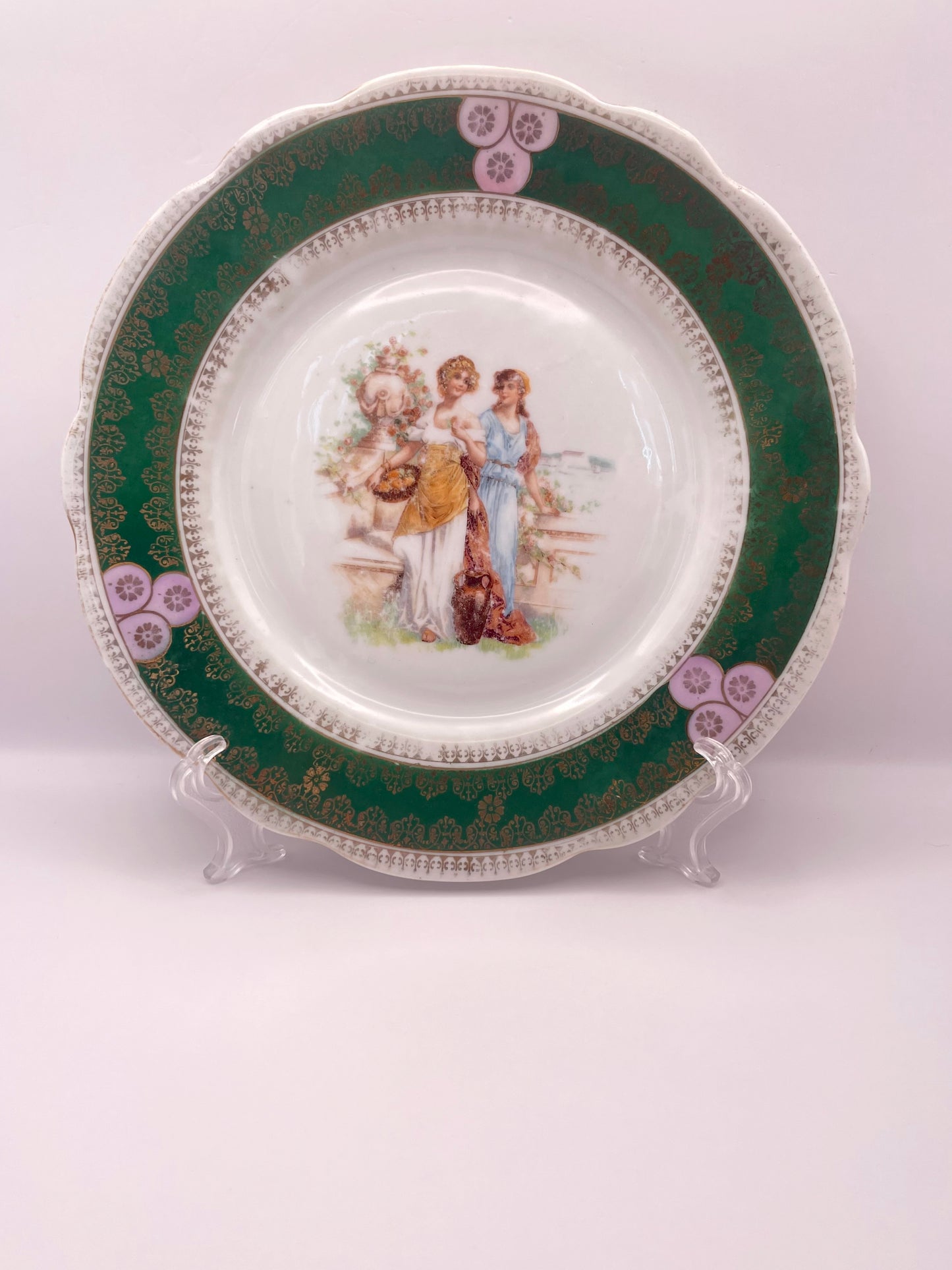 Post-revolution era platter with Vseukrtrest porcelain mark (ex-Kuznetsov’s mark)