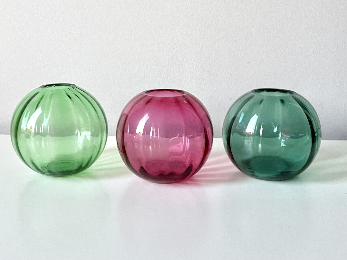 Glass vase produced by Johannes Lorup manufactury (Green)