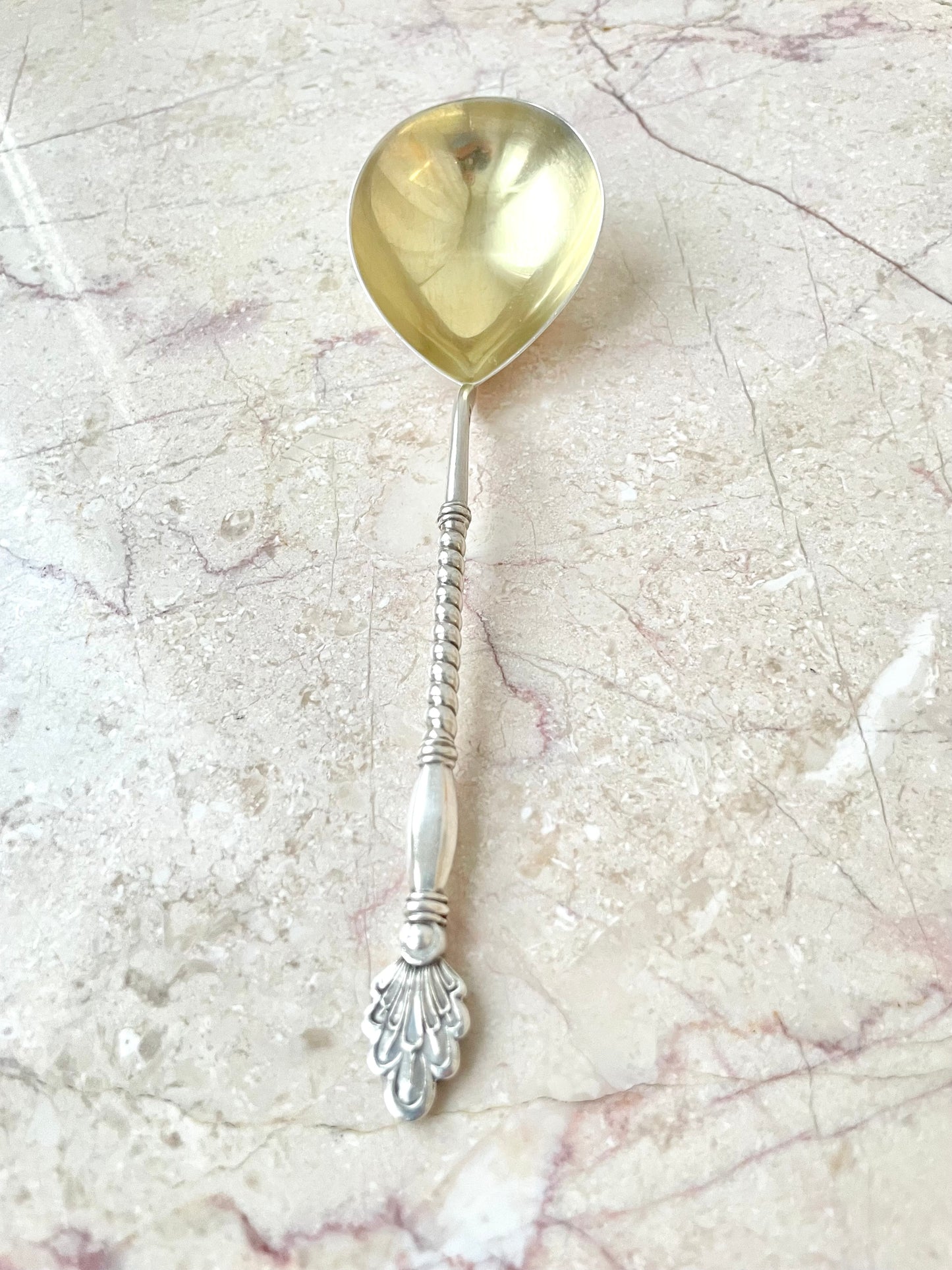 Big silver salad spoon from Soviet Era