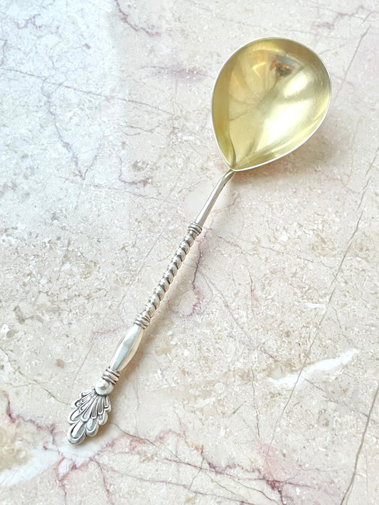 Big silver salad spoon from Soviet Era