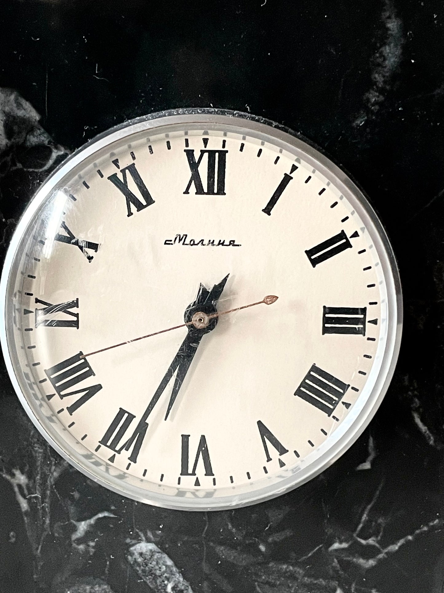 Heavy USSR era 1st grade marble clock