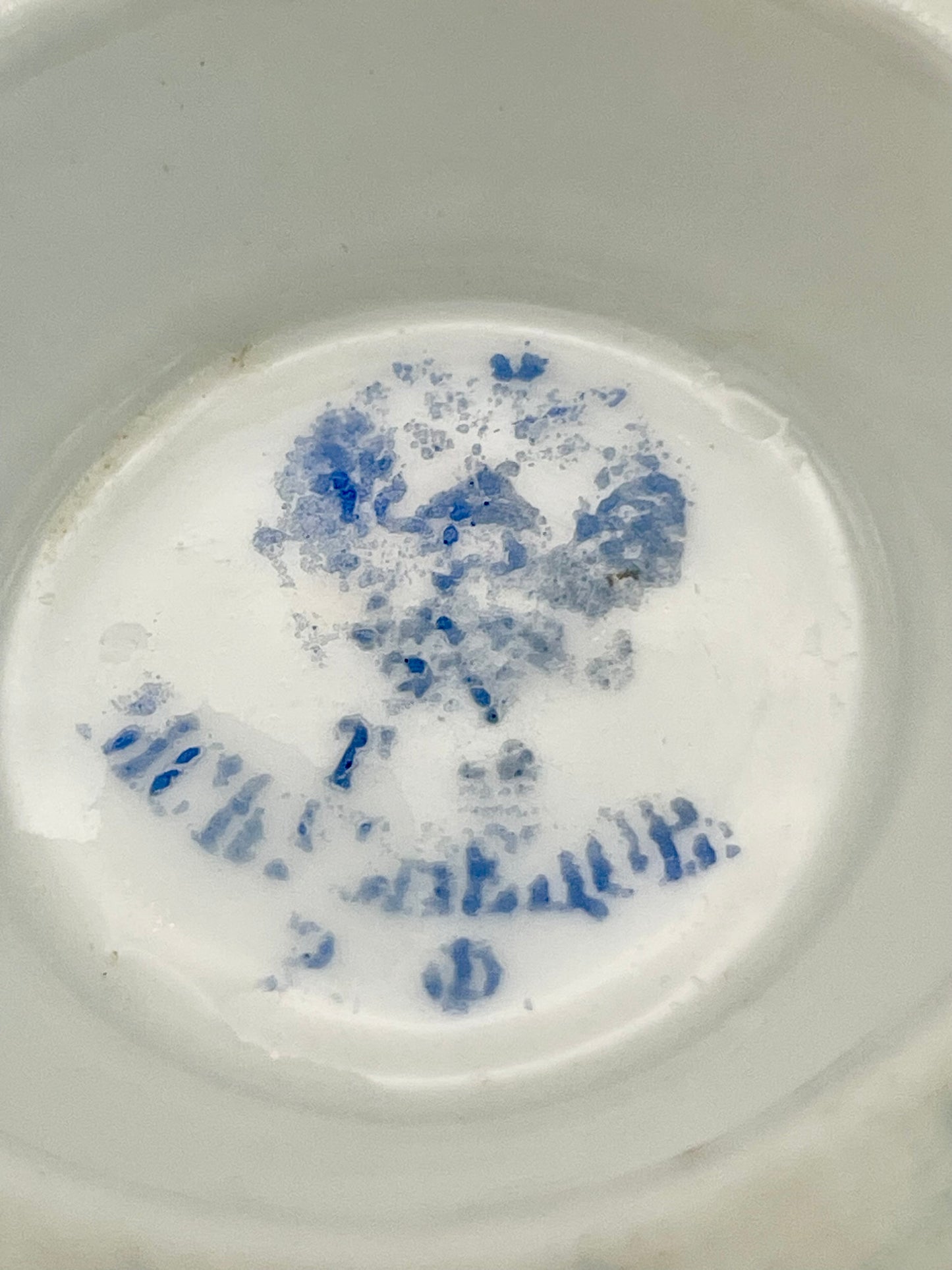 Hand-painted porcelain tea cup produced by Kuznetsov factory