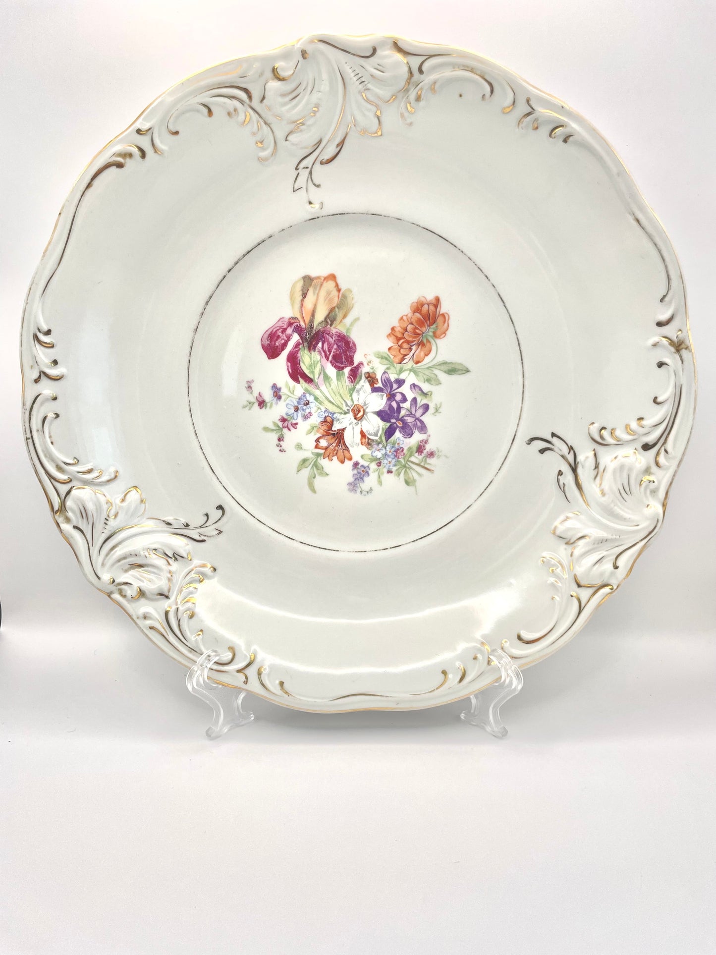 Majestically big plate produced by Riga Porcelain Factory