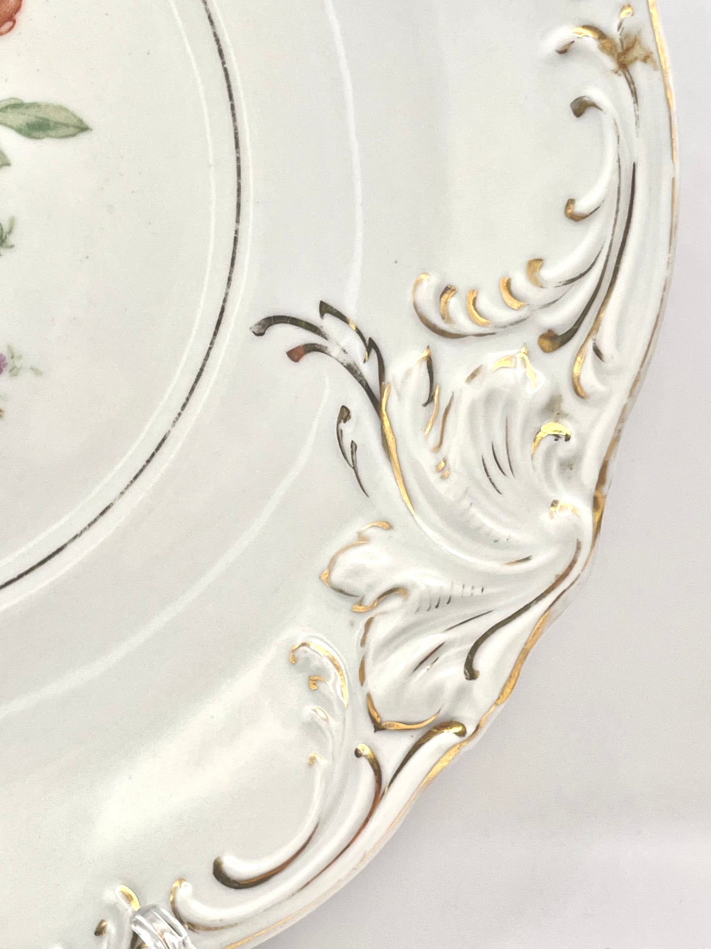 Majestically big plate produced by Riga Porcelain Factory