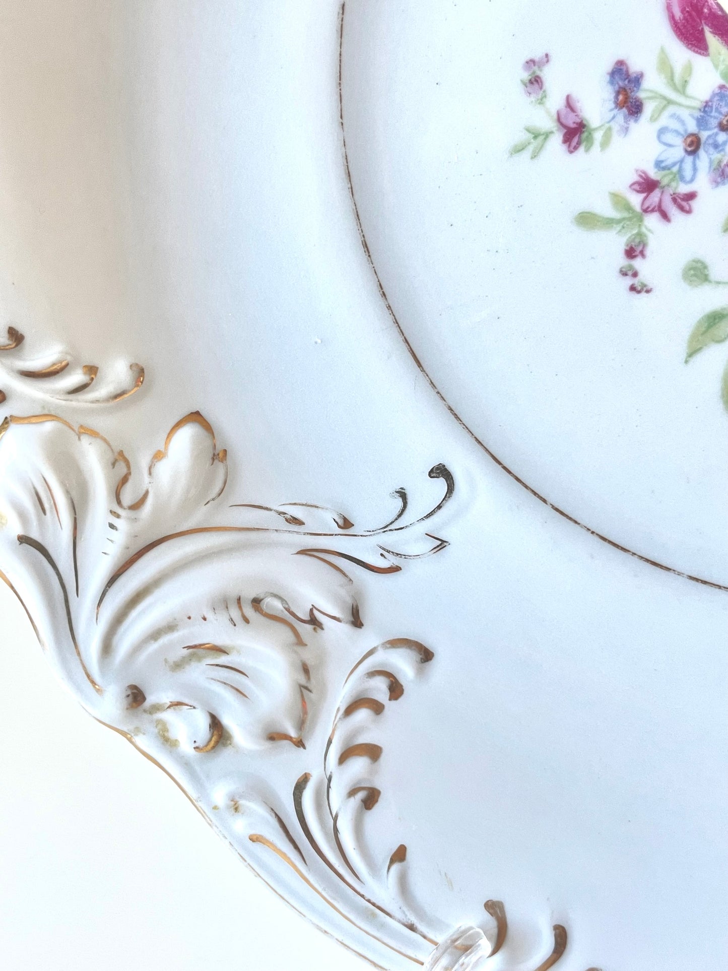 Majestically big plate produced by Riga Porcelain Factory