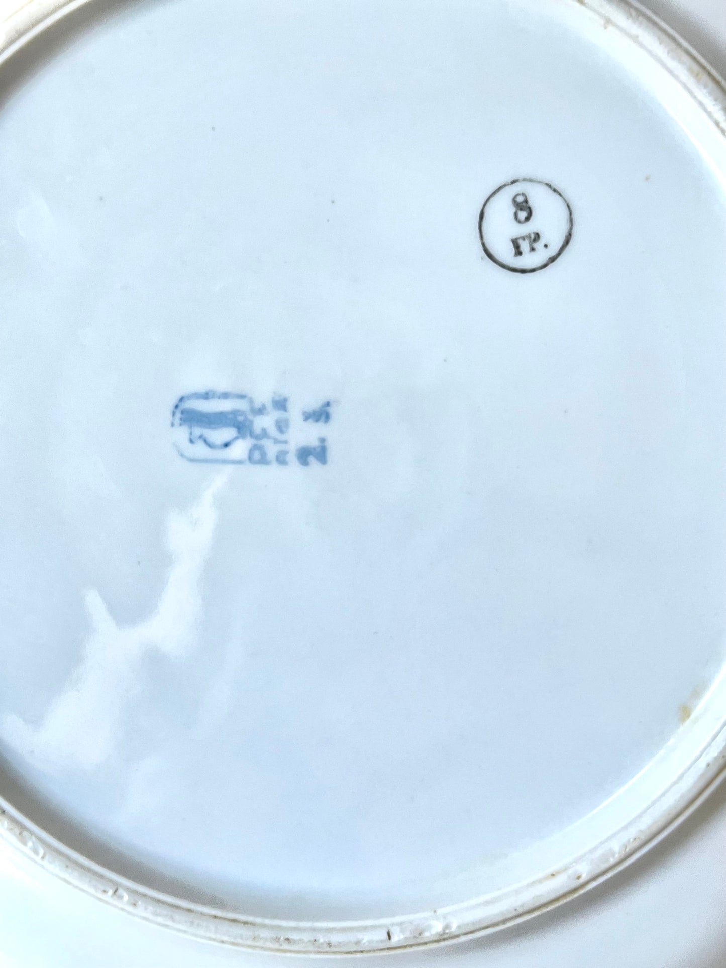 Majestically big plate produced by Riga Porcelain Factory