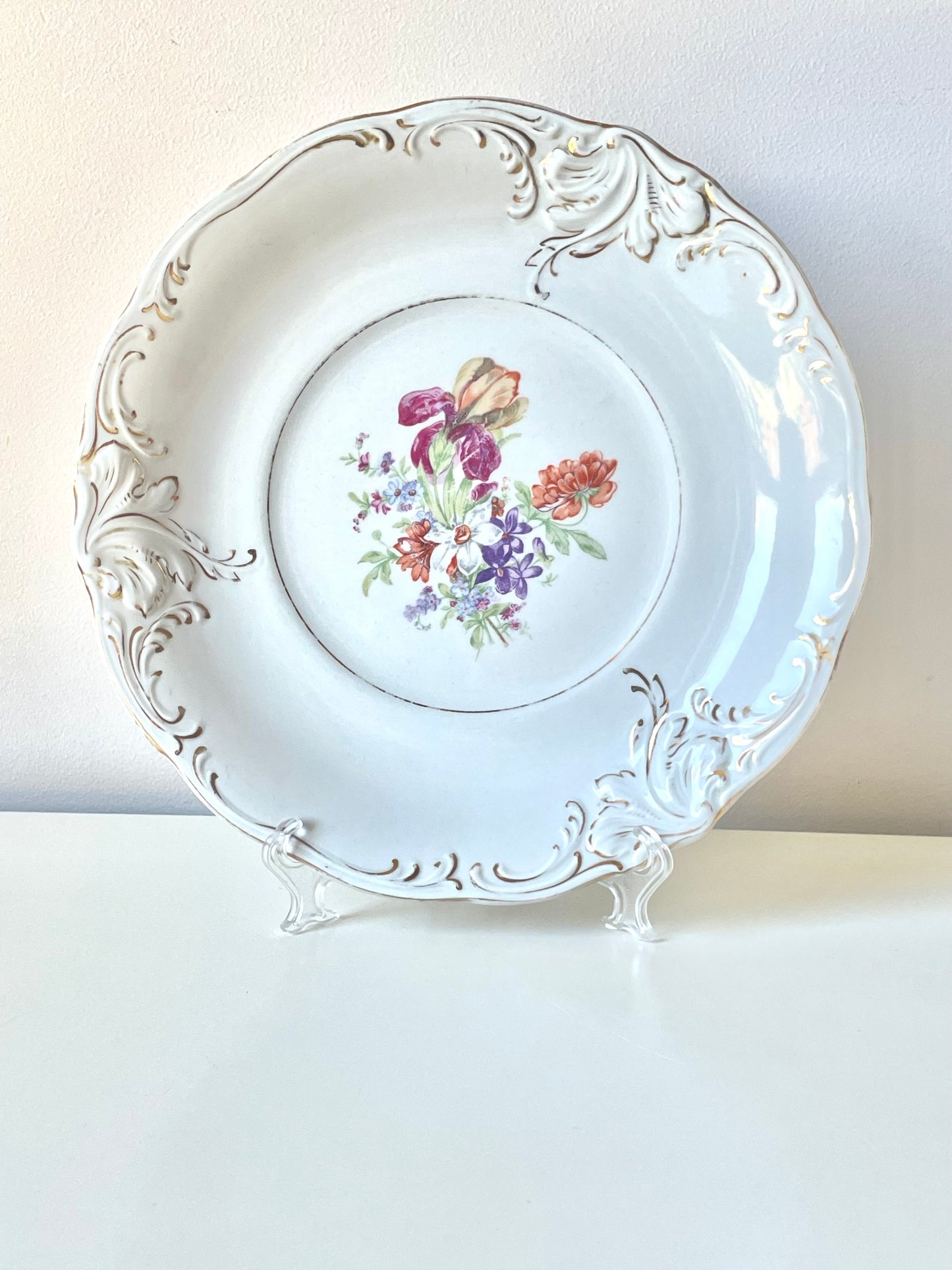 Majestically big plate produced by Riga Porcelain Factory
