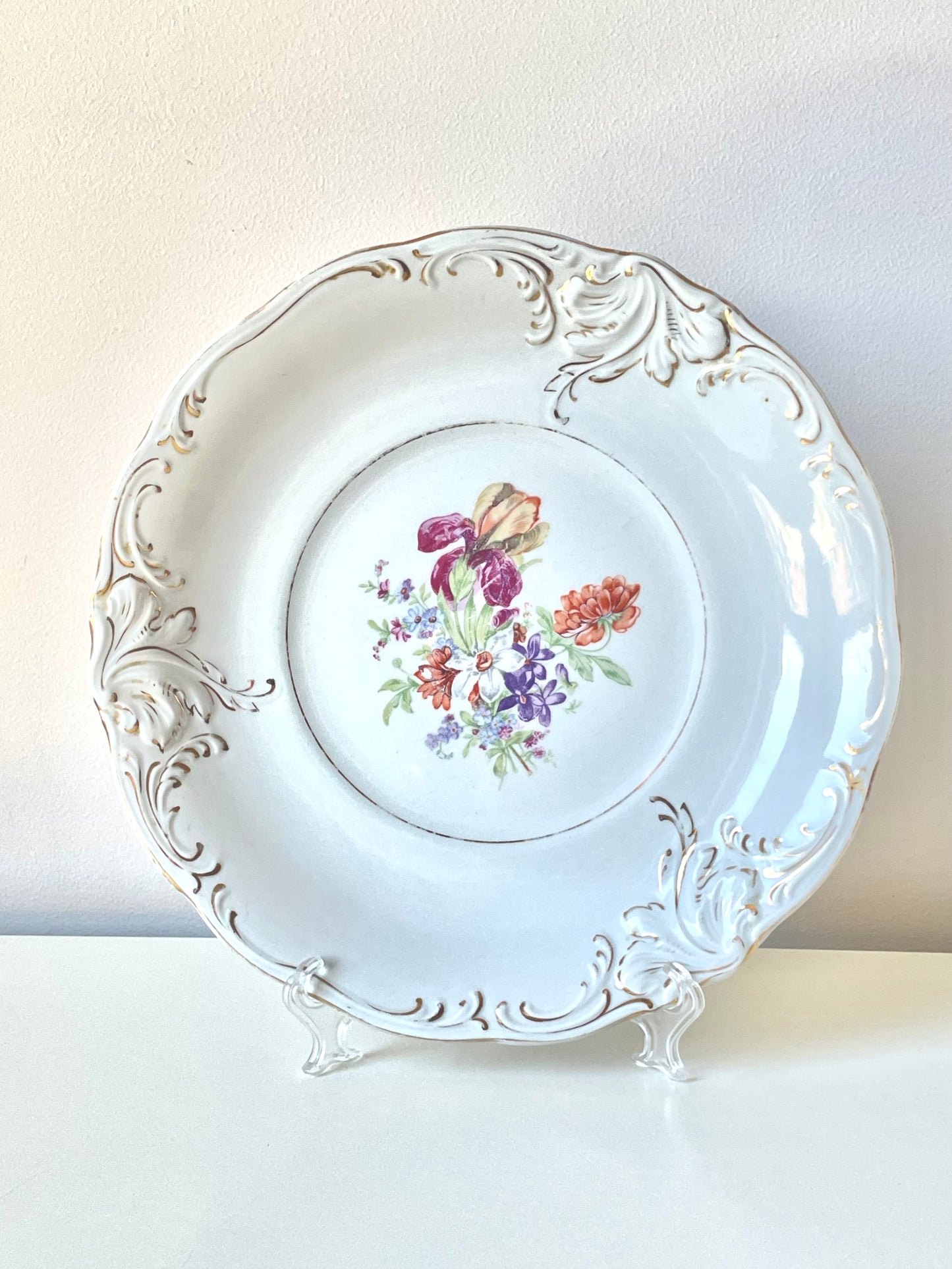 Majestically big plate produced by Riga Porcelain Factory