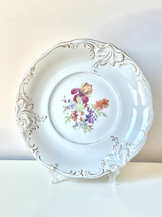 Majestically big plate produced by Riga Porcelain Factory