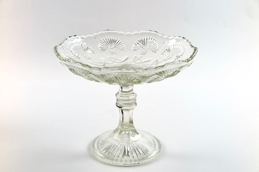 Estonian First Independence period fruit bowl with cornflower motive by Johannes Lorup manufactury