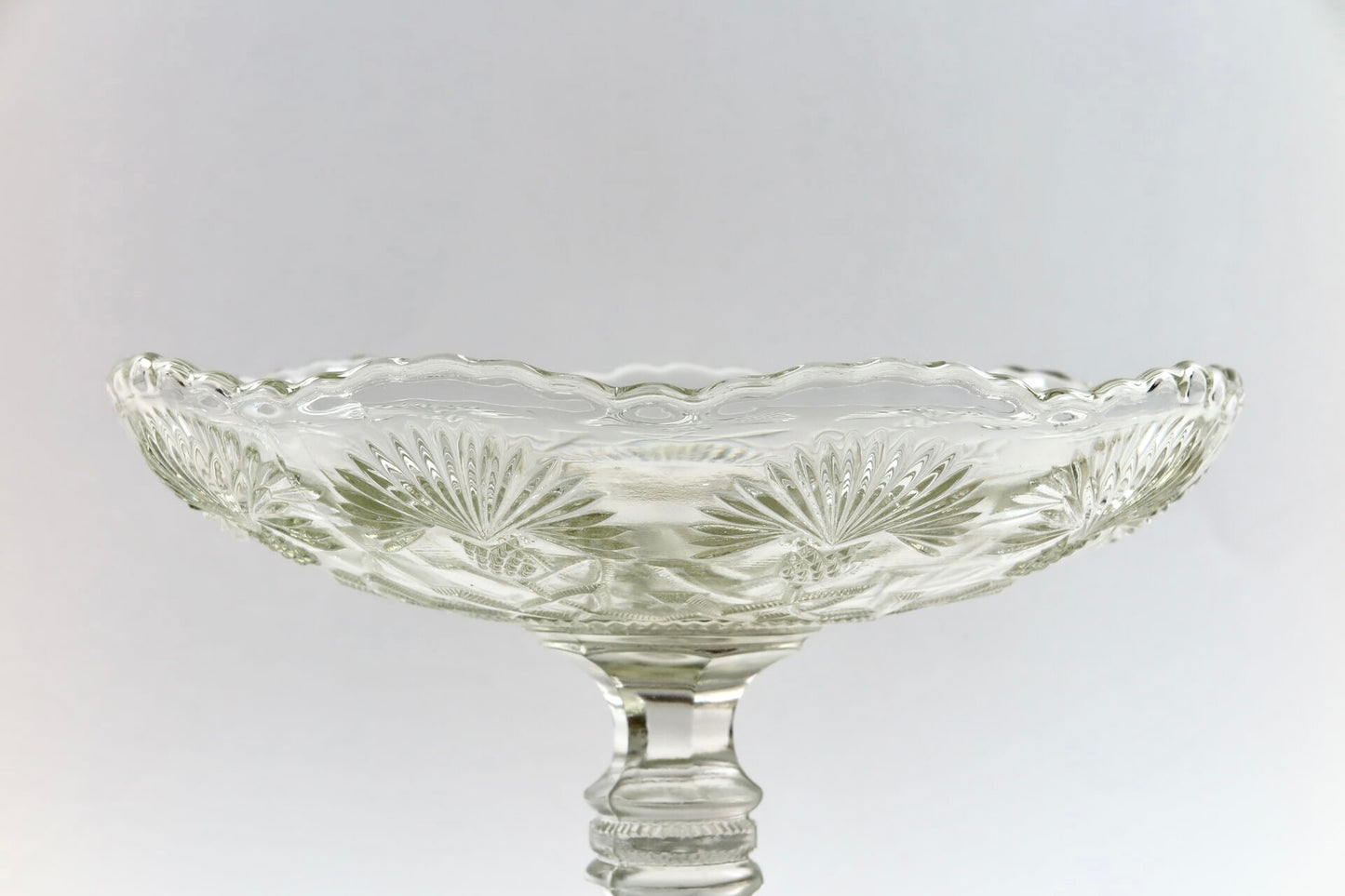 Estonian First Independance period fruit bowl with cornflower motive by Johannes Lorup manufactury