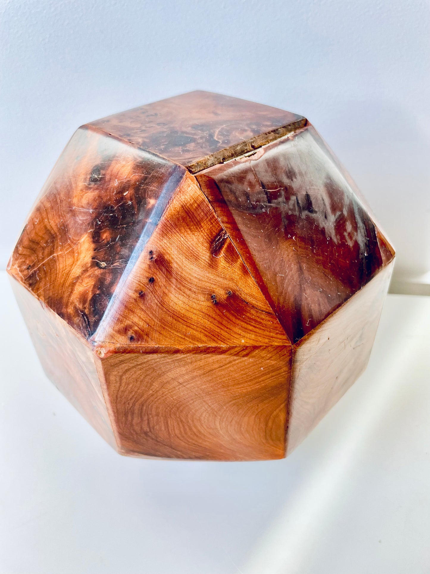 French burl wood box (1920-1949)