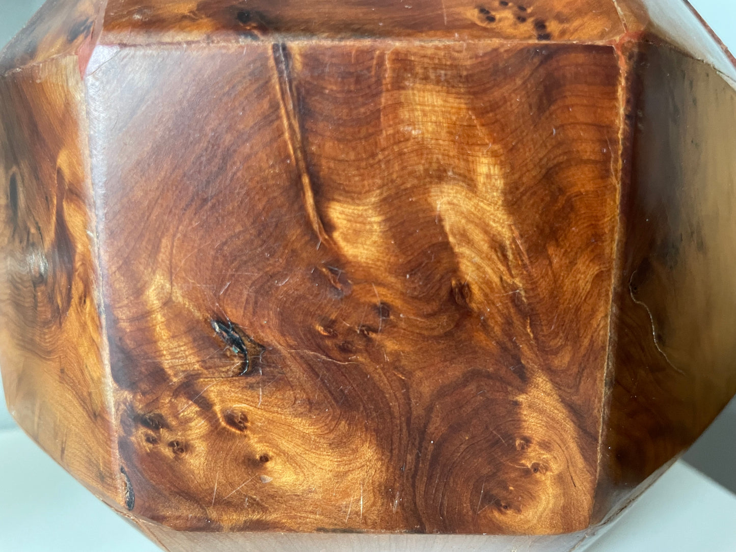 French burl wood box (1920-1949)