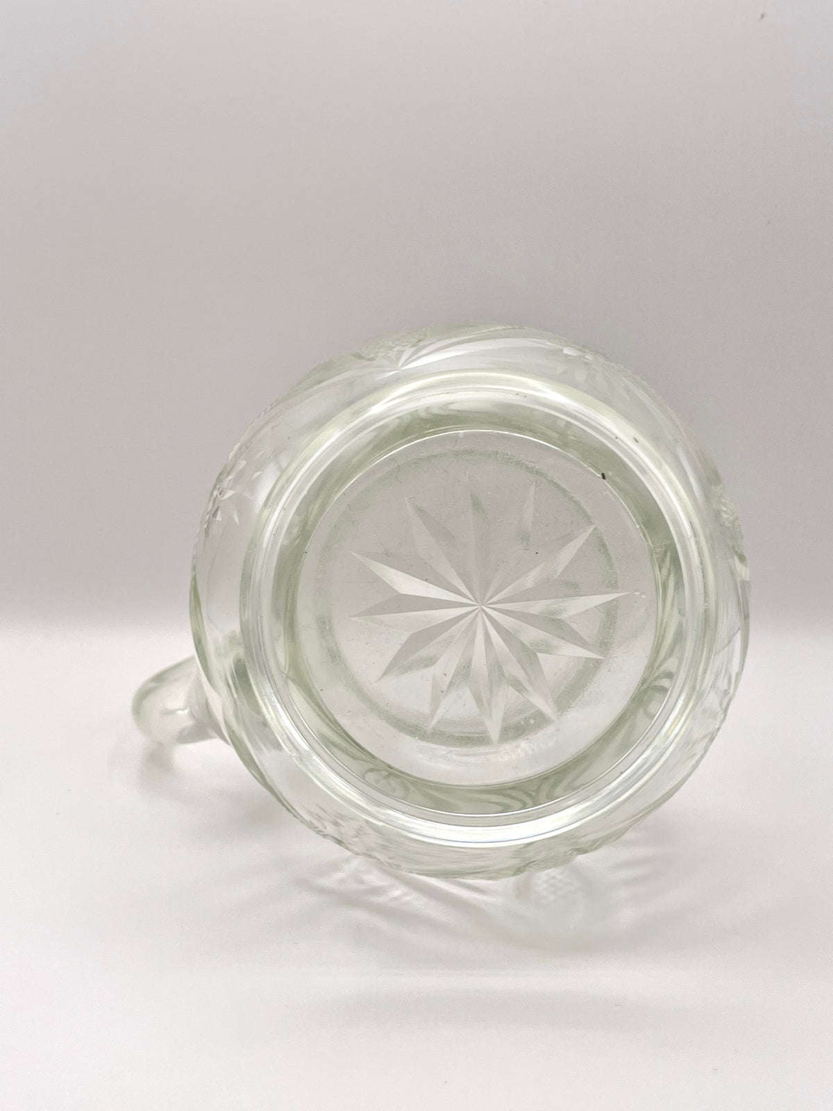 Early Soviets Milk Pitcher from Estoian Glass Factory "Tarbeklaas" designed by Helga Kõrge