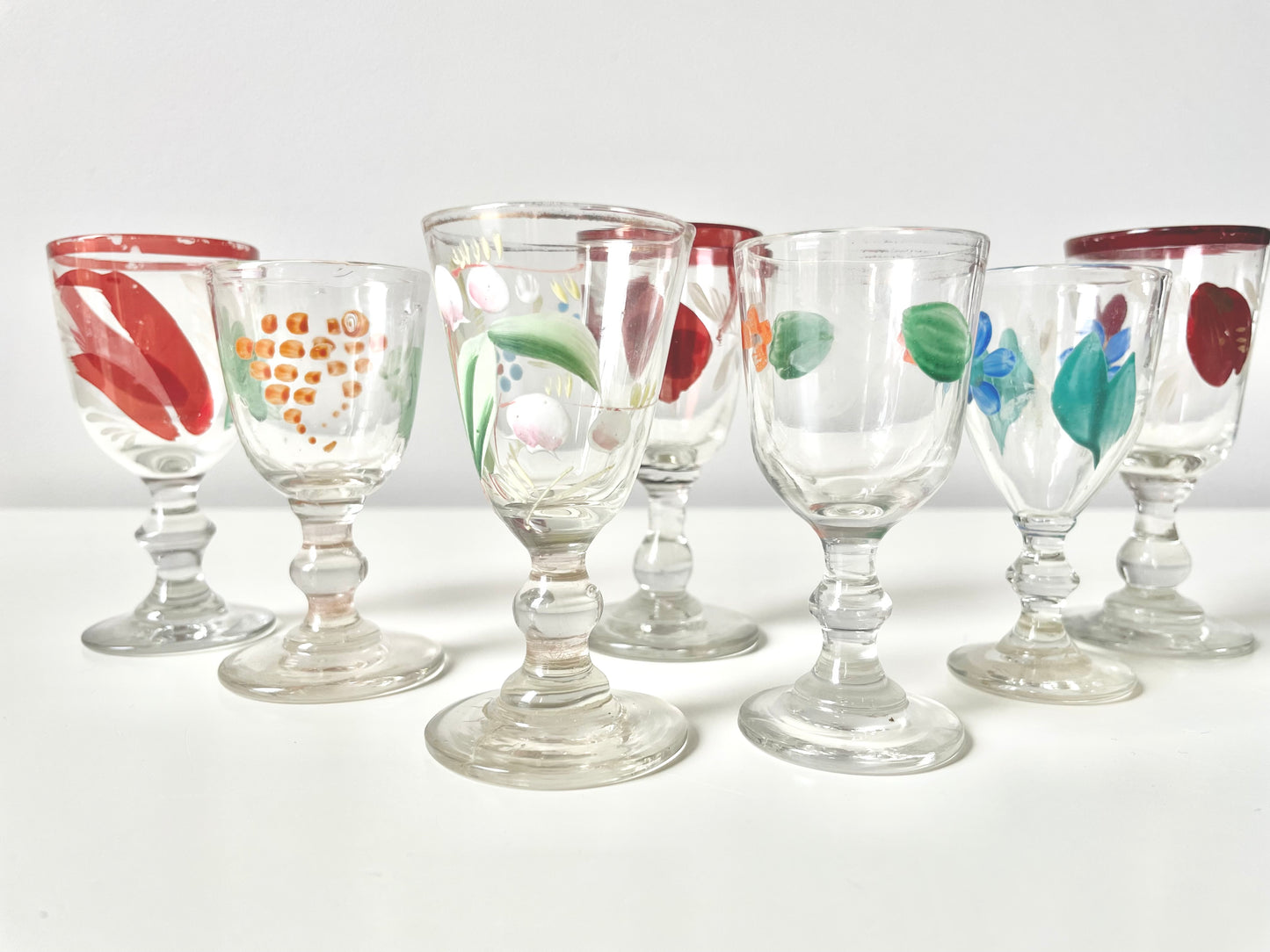 Imperial Russia’s vodka shot glasses (x7)