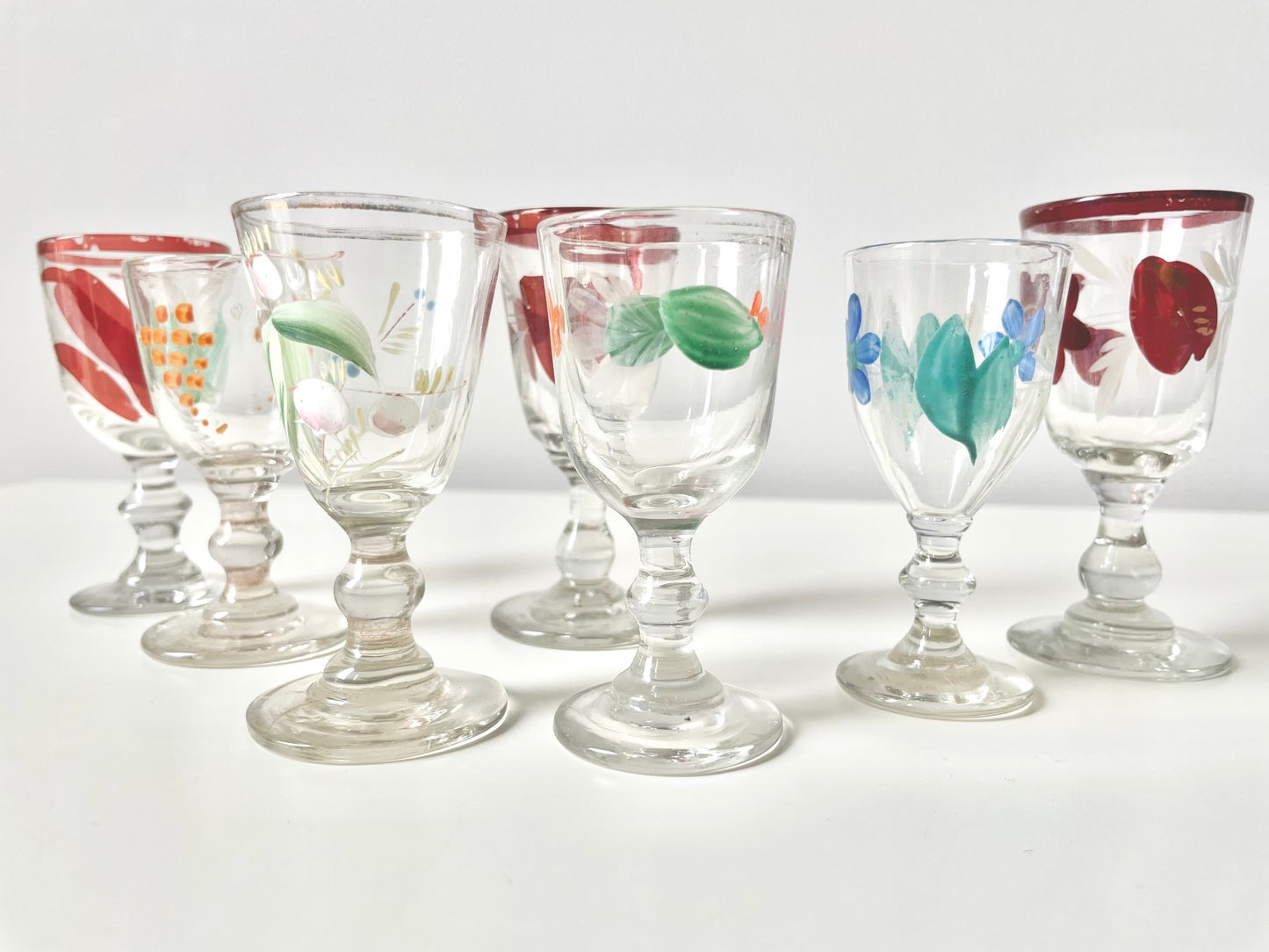 Imperial Russia’s vodka shot glasses (x7)