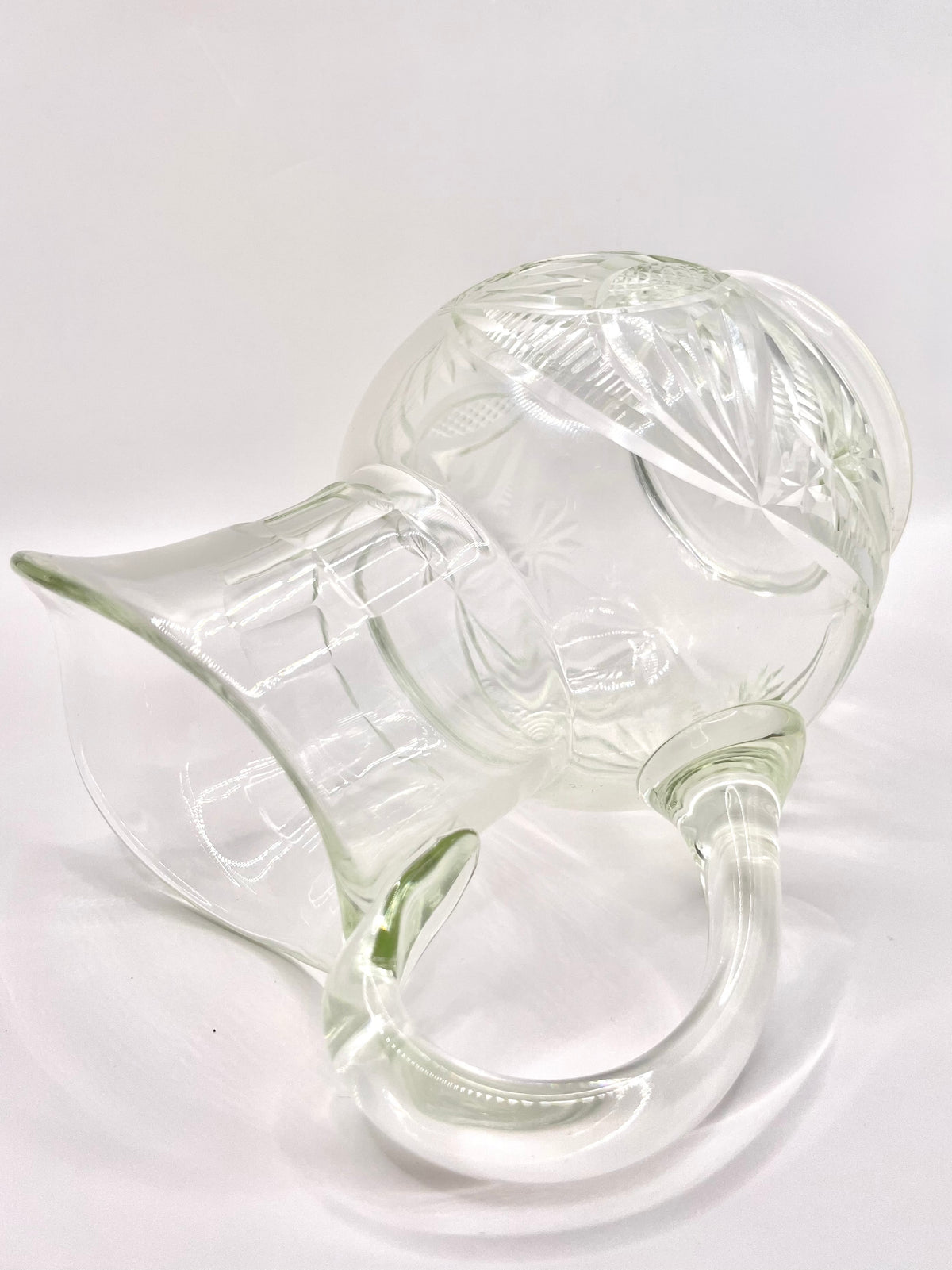 Early Soviets Milk Pitcher from Estoian Glass Factory "Tarbeklaas" designed by Helga Kõrge