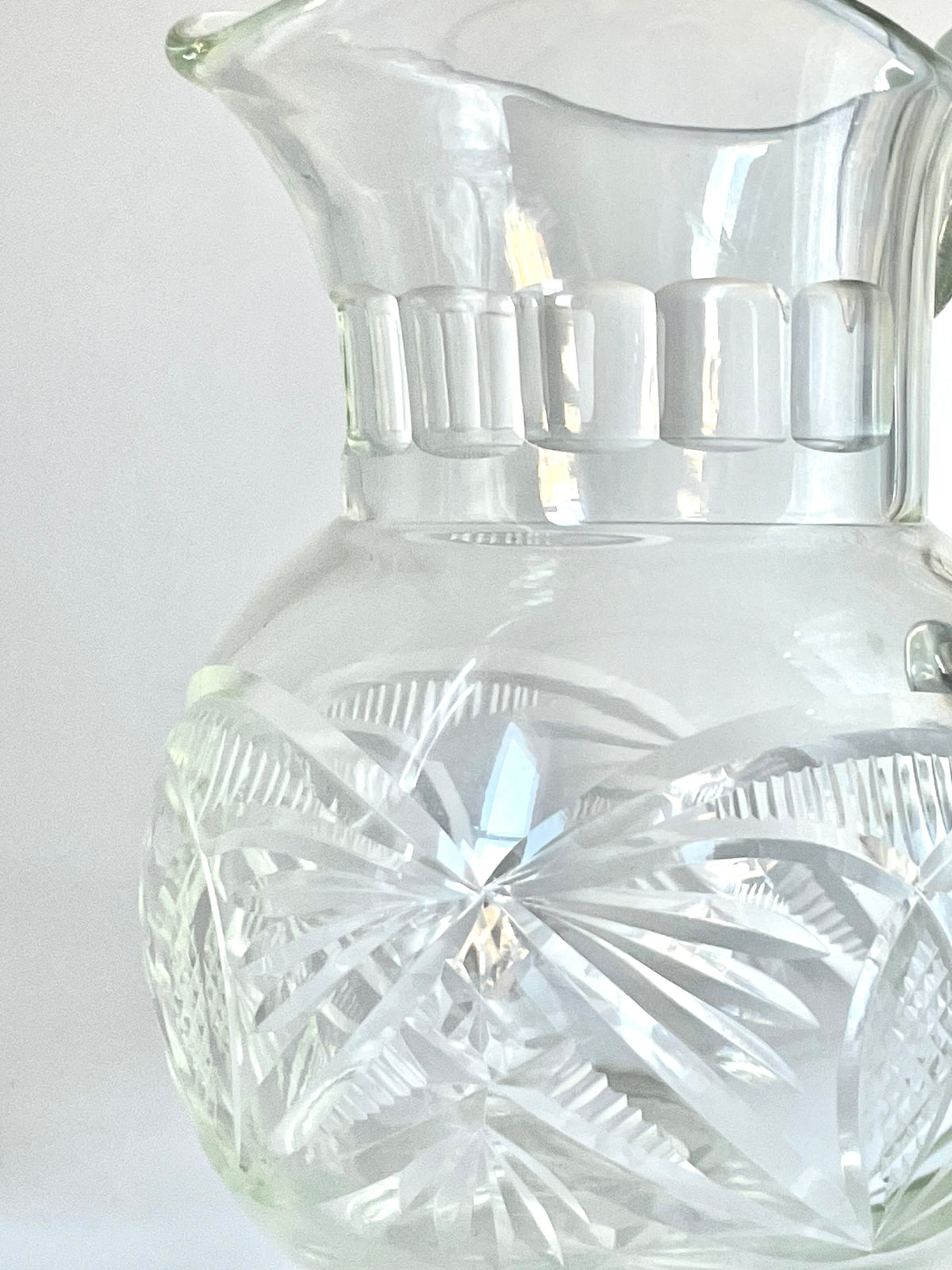 Early Soviets Milk Pitcher from Estoian Glass Factory "Tarbeklaas" designed by Helga Kõrge