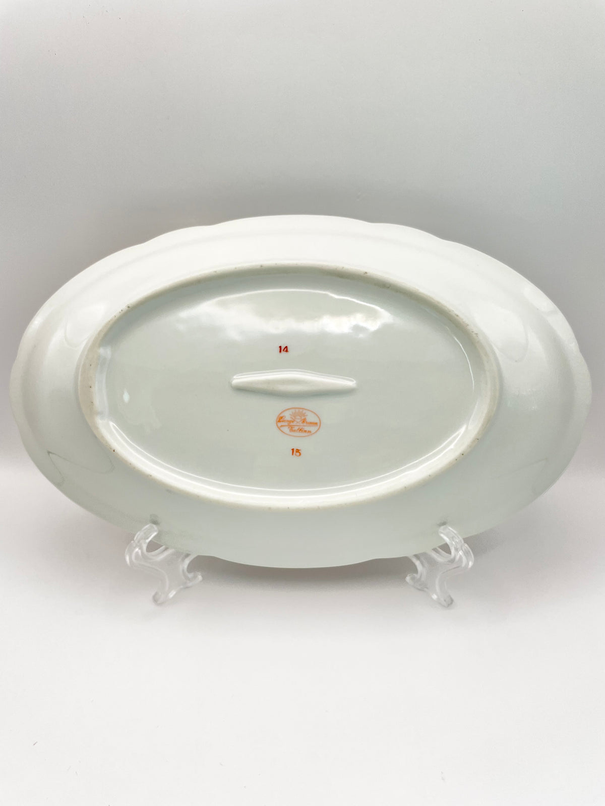 Langebraun platter with a hand-painted sausage