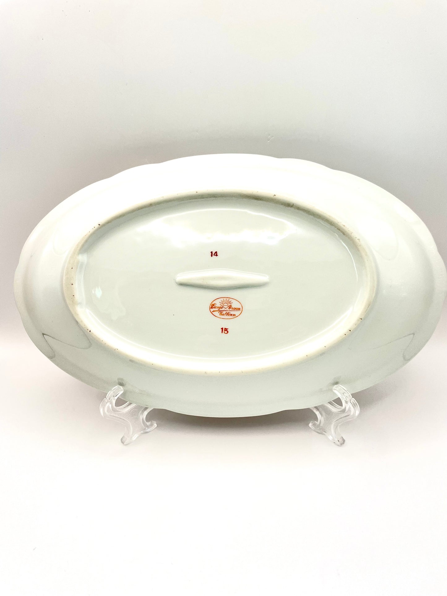 Langebraun platter with a hand-painted sausage