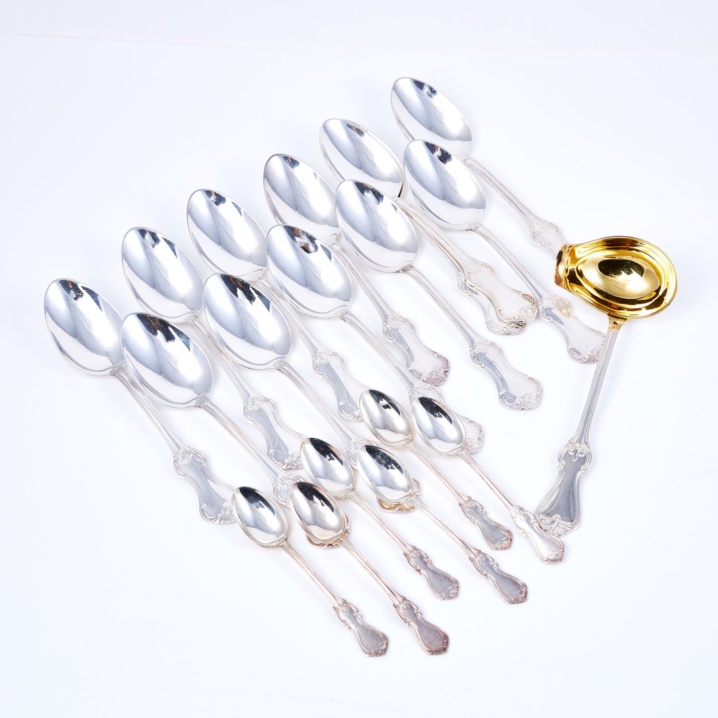 Swedish silverware set of model “Olga” and “Patricia”, G.A.B, MEMA