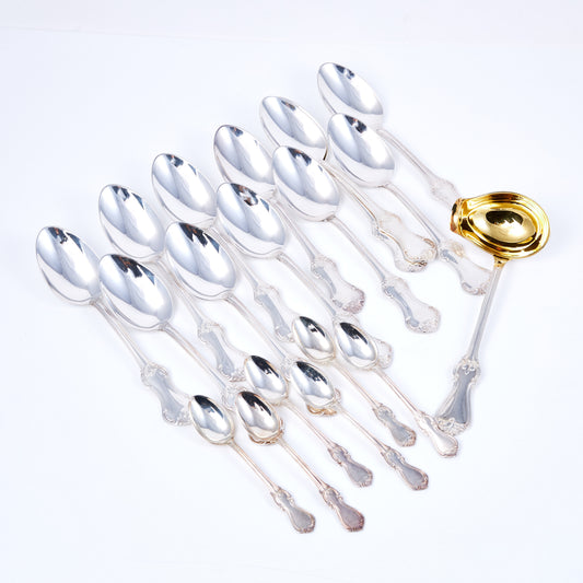 Swedish silverware set of model “Olga” and “Patricia”, G.A.B, MEMA